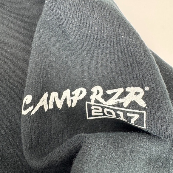 POLARIS Camp RZR Jericho 2017 Mens Size M Hoodie Sweatshirt Black - Picture 3 of 9